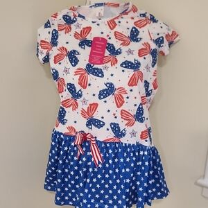 Patriotic Butterfly and Star Dress